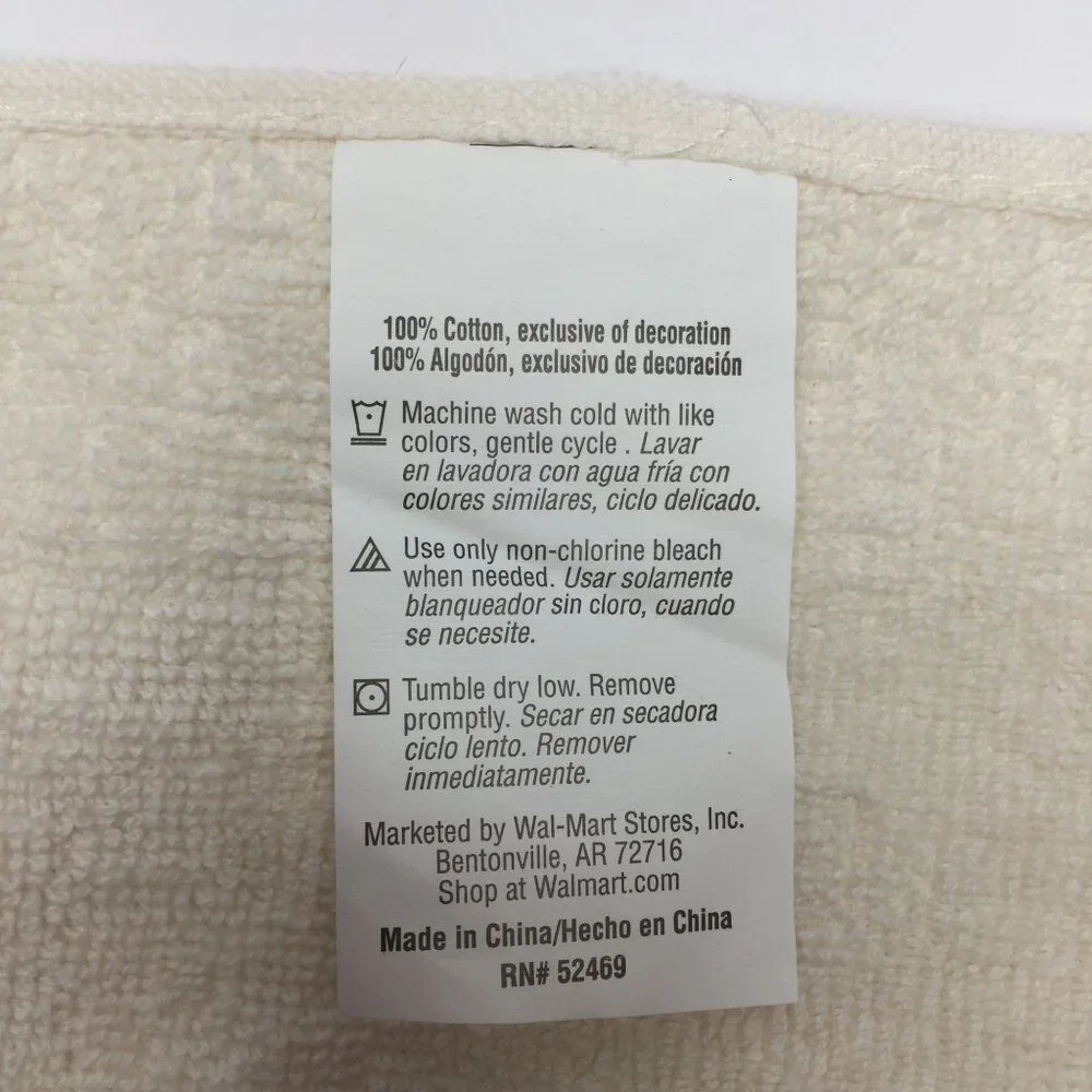 Christmas Towel Kitchen Bathroom Embroidered Snowflake Star Flower
